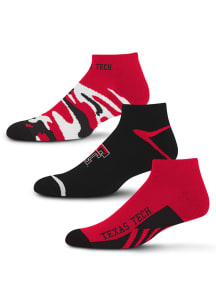 Texas Tech Red Raiders Camo Boom 3 Pack Mens No Show Socks