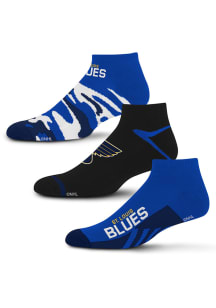 St Louis Blues Camo Boom 3 Pack Mens No Show Socks