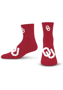 Oklahoma Sooners Big Teams Mens Quarter Socks