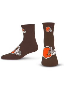 Cleveland Browns Big Teams Mens Quarter Socks