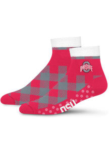 Ohio State Buckeyes Cozy Buff Womens Quarter Socks