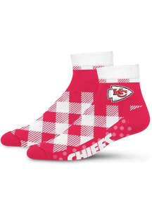 Kansas City Chiefs Cozy Buff Womens Quarter Socks