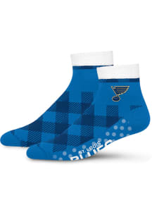 St Louis Blues Cozy Buff Womens Quarter Socks