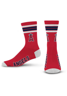 Los Angeles Angels 4 Stripe Duece Mens Crew Socks
