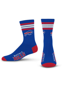 Buffalo Bills 4 Stripe Duece Mens Crew Socks