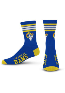 Los Angeles Rams 4 Stripe Duece Mens Crew Socks