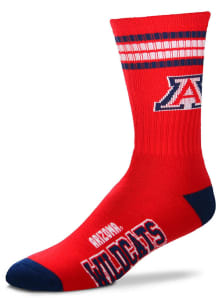 Arizona Wildcats 4 Stripe Deuce Mens Crew Socks