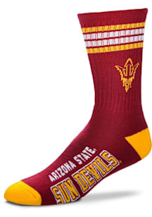 Arizona State Sun Devils 4 Stripe Deuce Mens Crew Socks