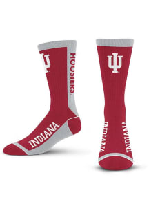 MVP Indiana Hoosiers Mens Crew Socks - Pink