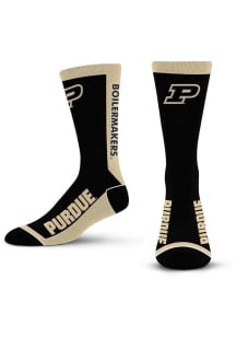 MVP Purdue Boilermakers Mens Crew Socks - Black