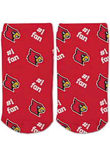 Louisville Cardinals #1 Fan Toddler Quarter Socks