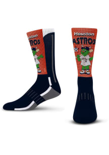 Houston Astros Navy Blue Mascot Fever Youth Crew Socks