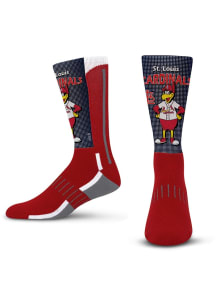 St Louis Cardinals Red Mascot Fever Youth Crew Socks
