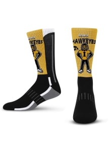 Mascot Fever Iowa Hawkeyes Youth Crew Socks - Black