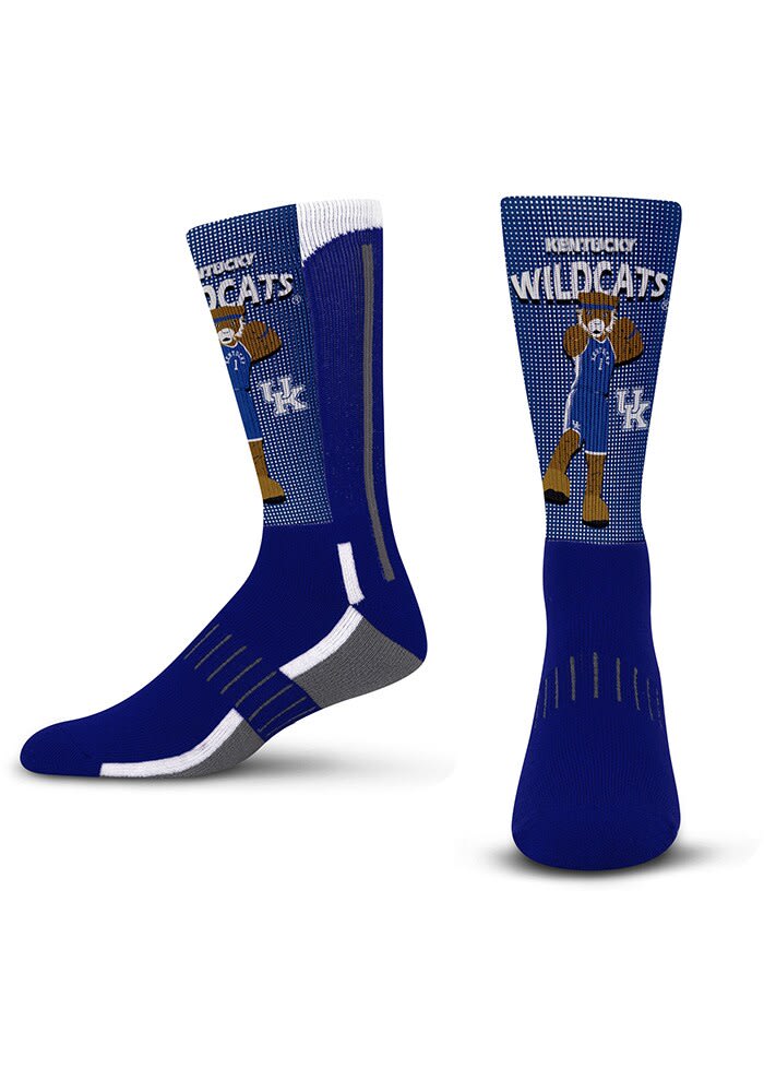 Kentucky Wildcats Blue Mascot Fever Youth Crew Socks