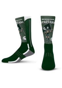 Mascot Fever Michigan State Spartans Youth Crew Socks - Green