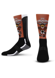 Texas Longhorns Mascot Fever Mens Crew Socks