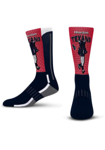 Houston Texans Mascot Fever Mens Crew Socks