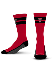 Texas Tech Red Raiders Double Tube Stripe Team Mens Crew Socks