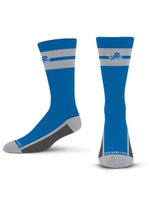 Detroit Lions Double Tube Stripe Team Mens Crew Socks