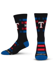 Texas Rangers 577 Fade to Black Mens Crew Socks