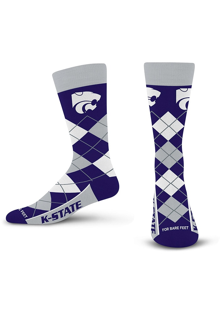K-State Wildcats Remix Mens Argyle Socks