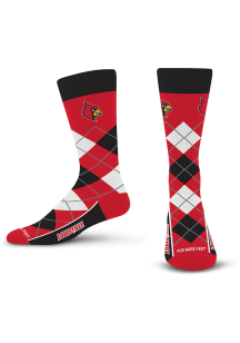 Louisville Cardinals Remix Mens Argyle Socks