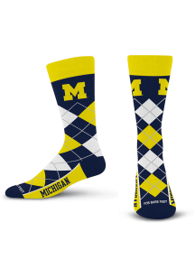 Michigan Wolverines Remix Mens Argyle Socks