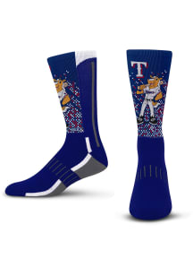 Texas Rangers Blue Mascot Scoreboard Youth Crew Socks