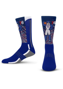 Philadelphia 76ers Blue Mascot Scoreboard Youth Crew Socks