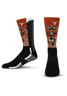Texas Longhorns Burnt Orange Mascot Scoreboard Youth Crew Socks