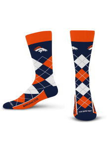 Denver Broncos Remix Mens Argyle Socks