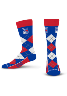 New York Rangers Remix Mens Argyle Socks