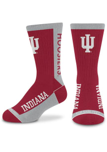 577 MVP Indiana Hoosiers Youth Crew Socks - White