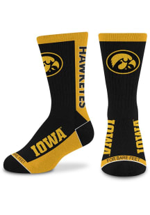 577 MVP Iowa Hawkeyes Youth Crew Socks - Black