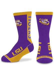 LSU Tigers Purple 577 MVP Youth Crew Socks