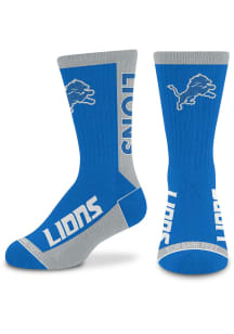 Detroit Lions Blue 577 MVP Youth Crew Socks