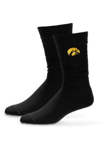 138 Mello Slouch Iowa Hawkeyes Womens Quarter Socks - Black