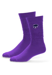 138 Mello Slouch K-State Wildcats Womens Quarter Socks - Purple