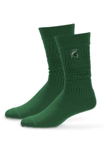 138 Mello Slouch Michigan State Spartans Womens Quarter Socks - Green