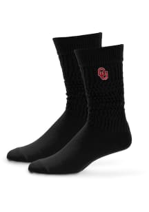 Oklahoma Sooners 138 Mello Slouch Womens Quarter Socks