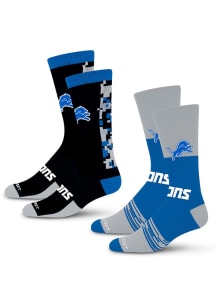 Detroit Lions Digi Split 2 Pk Mens Crew Socks