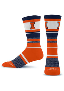 677 Friday Illinois Fighting Illini Mens Dress Socks - Black