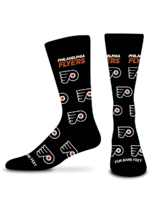 Philadelphia Flyers Allover Logo Mens Dress Socks