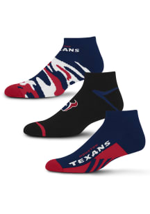 Houston Texans Camo Boom 3pk Mens No Show Socks