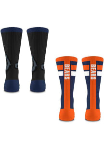 Chicago Bears Double Duo 2pk Mens Crew Socks