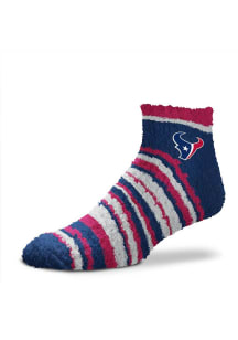 Houston Texans Muchas Rayas Fuzzy Womens Quarter Socks