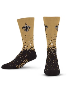 New Orleans Saints Black Spray Zone Youth Crew Socks