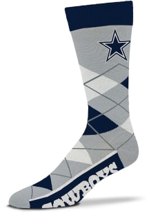 Dallas Cowboys Reverse Lineup Mens Argyle Socks