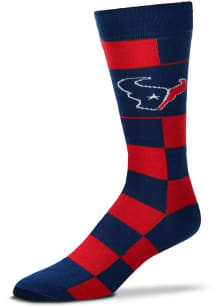 Houston Texans Jumbo Check Mens Argyle Socks